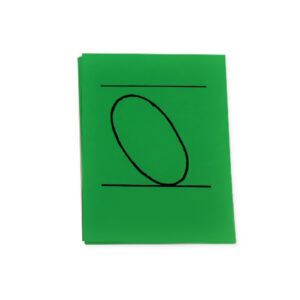 Left-Handed Cursive Numeral Stroking Cards