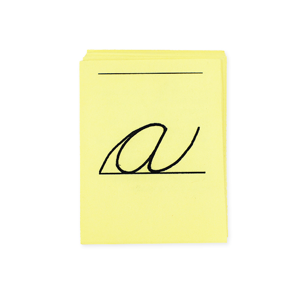 Lowercase Right-Handed Cursive Stroking Cards